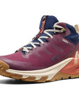 Keen Women's Targhee Apex Waterproof Hiking Boot (Fig/Burnt Brick) left angle