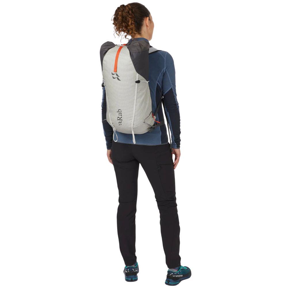 Rab Latok 20L Mountain Pack (Pewter/Graphene) pose back