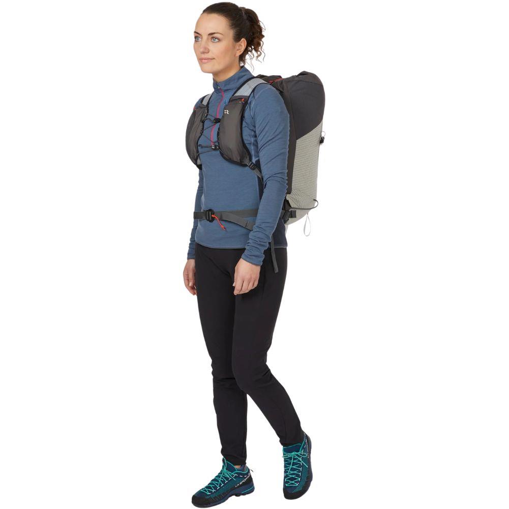 Rab Latok 20L Mountain Pack (Pewter/Graphene) front angle