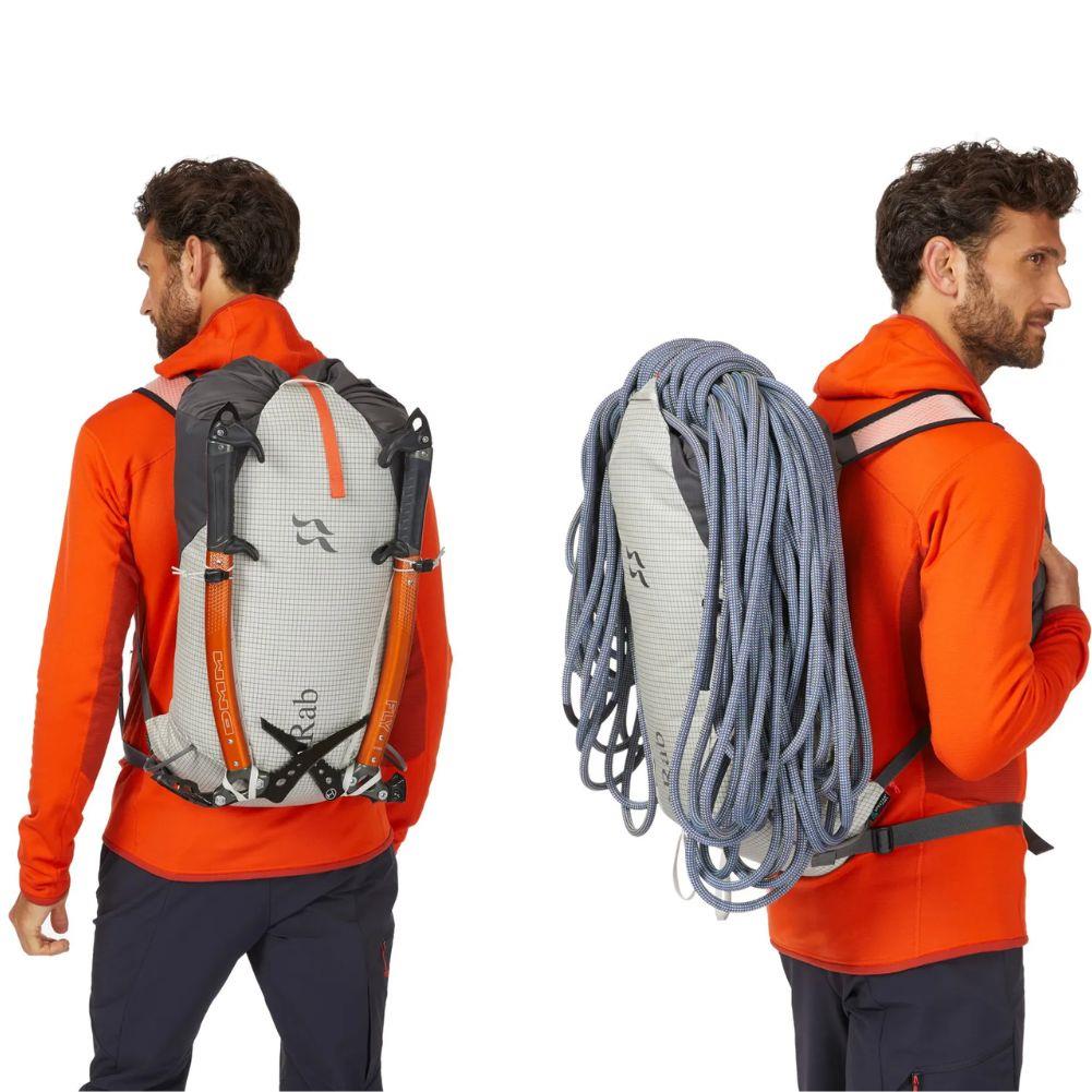 Rab Latok 20L Mountain Pack (Pewter/Graphene) twins