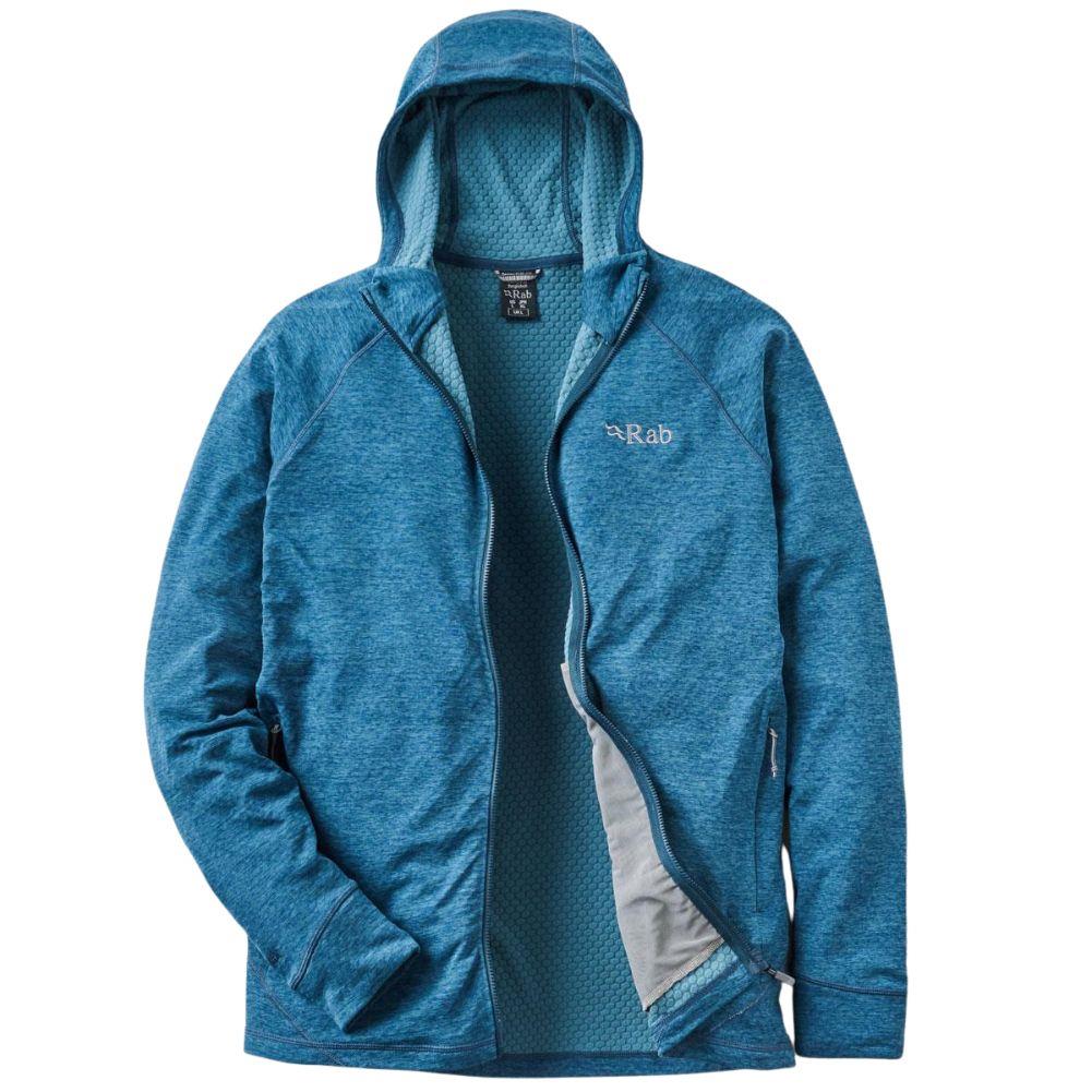 Rab Men's Nexus Hoody (Tempest Blue) open