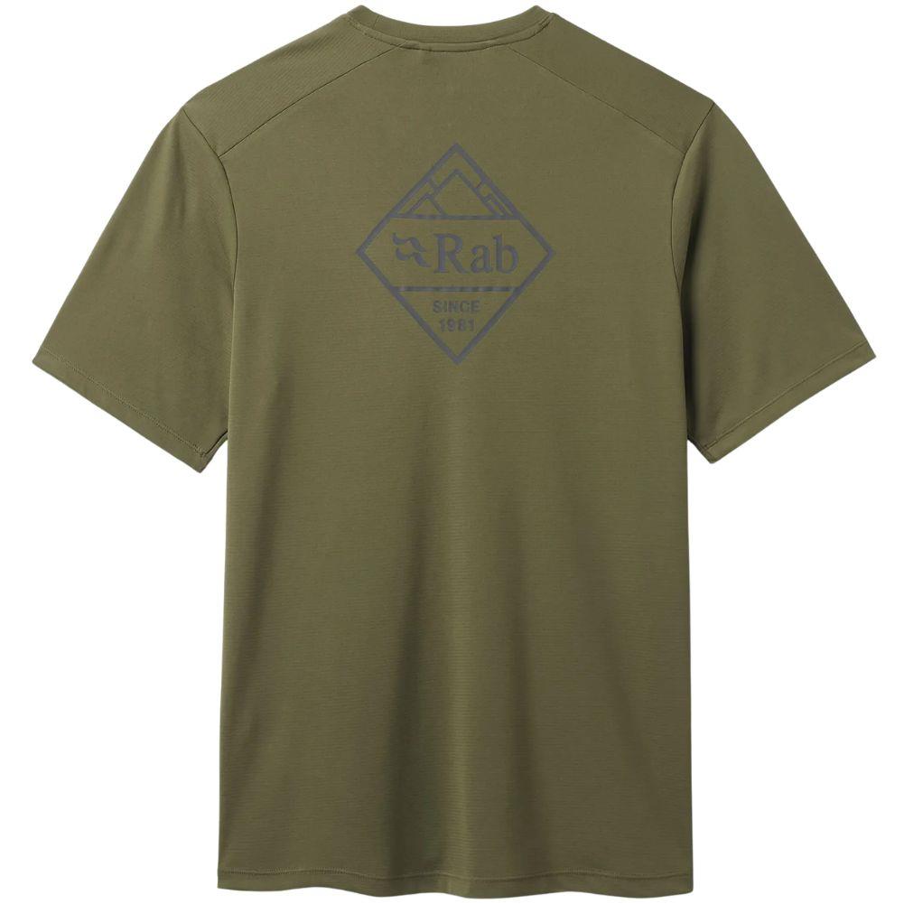 Rab Men's Force Stamp Tee (Olive) back