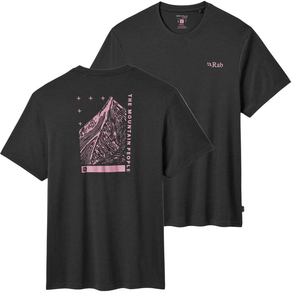 Rab Men's Crimp Esker Tee (Beluga) pair