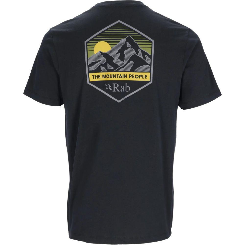 Rab Men's Stance Mountain Peak Tee (Beluga) back
