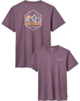 Rab Men's Stance Mountain Peak Tee (Dark Iris) pair