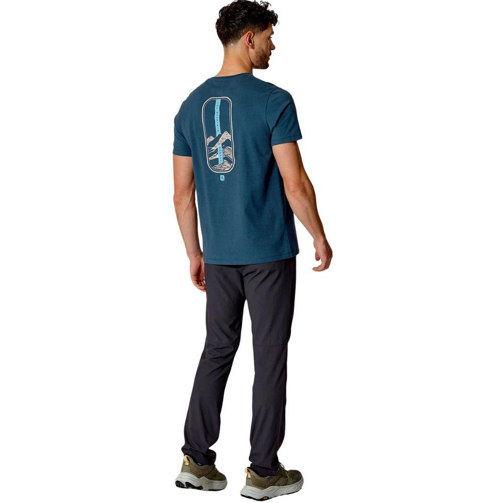 Rab Men's Stance Strata Tee (Tempest Blue) full body