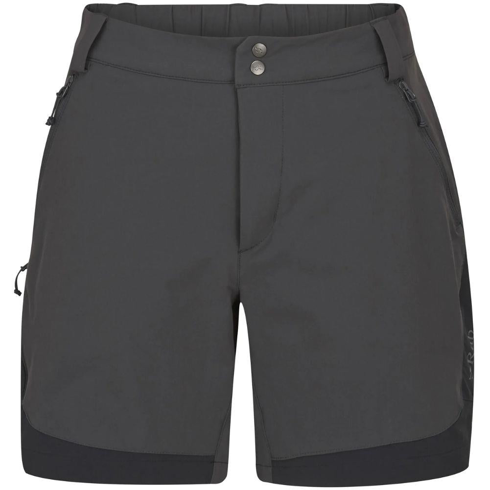 Rab Women's Torque Mountain Shorts - 8" (Anthracite/Black)
