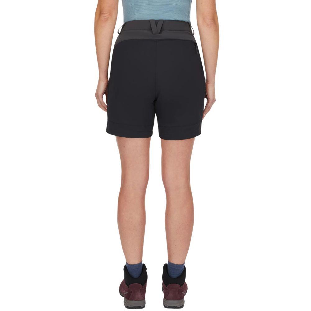 Rab Women's Torque Mountain Shorts - 8" (Anthracite/Black) back legs