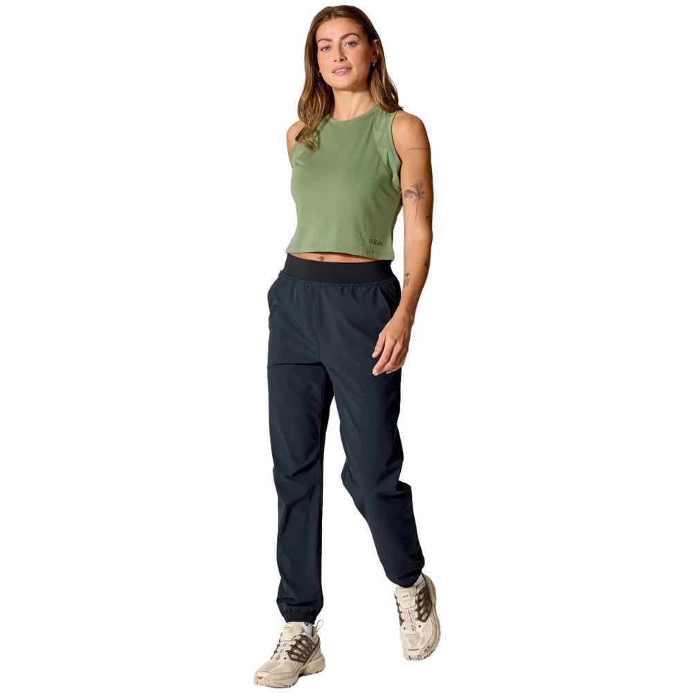 Rab Women's Momentum Pants - Regular (Beluga)pose
