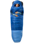 Rab Women's Ascent Down Sleeping Bag (-12°C) - Regular - Left Zip (Dark Bluebird/Bluebird) sleep