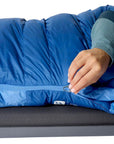 Rab Women's Ascent Down Sleeping Bag (-12°C) - Regular - Left Zip (Dark Bluebird/Bluebird) zipper