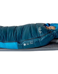 Rab Ascent Down Sleeping Bag (-18°C) - Regular - Left Zip (Tempest Blue/Maya Blue) sleeping