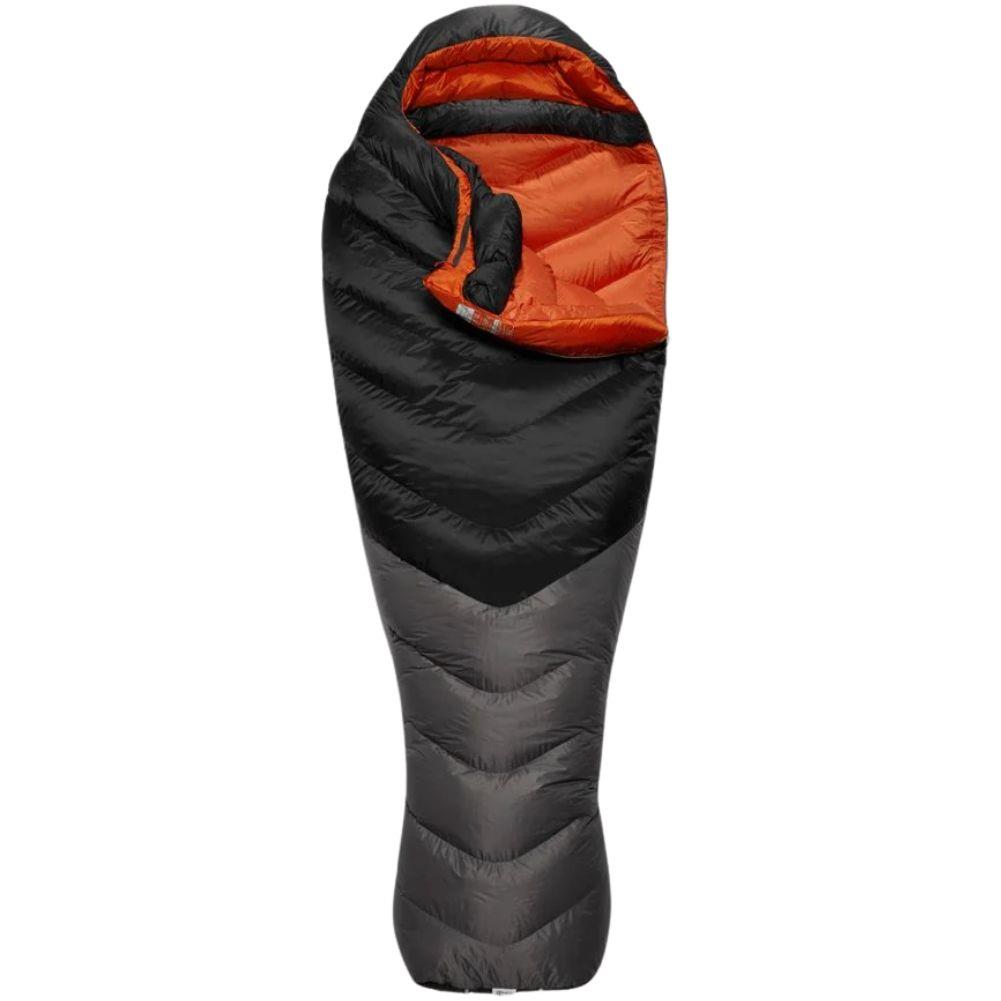 Rab Neutrino Pro 900 Long Down Sleeping Bag (-22C) - Left Zip (Granite) flap