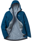 Rab Men's Firewall Light Waterproof Jacket (Tempest Blue) open