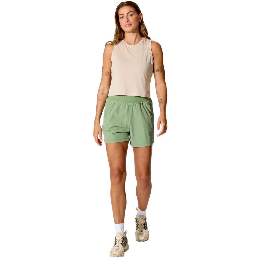 Rab Women's Momentum Shorts - 6" (Dark Fig Green) woman