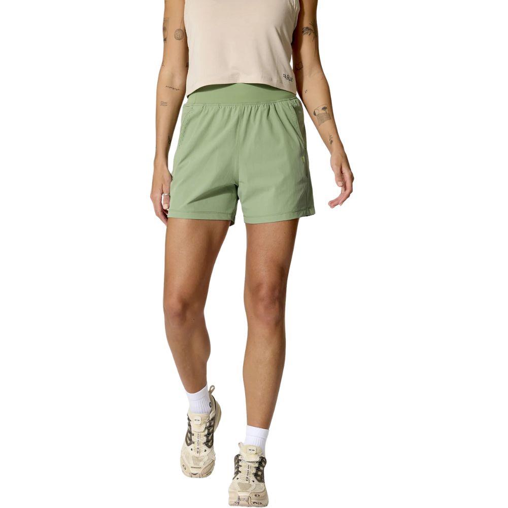 Rab Women's Momentum Shorts - 6" (Dark Fig Green) woman half