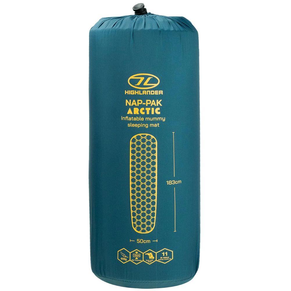 Highalnder Nap-pak Arctic R11 Mummy Lite Inflatable Sleeping Mat (Teal) bag
