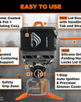 Jetboil TrailCook 1.2L Cook System (Carbon) easy