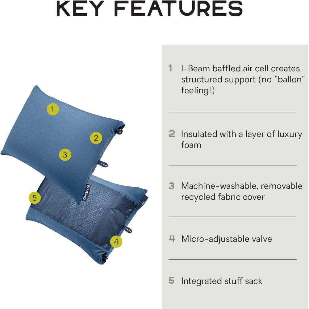 Nemo Equipment Fillo Backpacking &amp; Camping Pillow (Blue Horizon/Ombre Blue OS) key