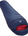 Mountain Equipment Helium Women's 400 Regular Down Sleeping Bag - Left Zip (Medieval Blue)