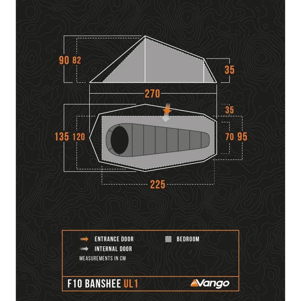 Force Ten (F10) Banshee UL1 - 1 Man Tent (Burnt Orange)