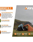 Force Ten (F10) Banshee UL2 -  2 Man Tent (Burnt Orange) tents