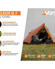 Force Ten (F10) Classic UL2 - 2 Man Tent (Burnt Orange) more info