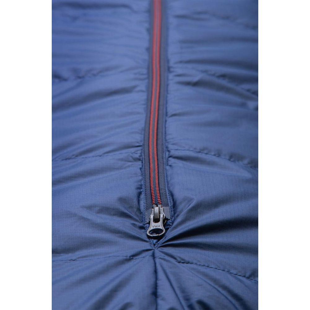 Mountain Equipment Classic Eco 500 Regular Down Sleeping Bag - Left Zip (Dusk) zipper