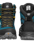 Scarpa Men's Rush TRK LT GTX Hiking Boots (Petrol/Mustard) front back