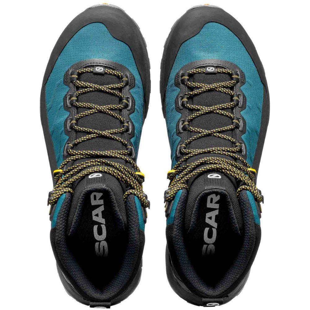 Scarpa Men's Rush TRK LT GTX Hiking Boots (Petrol/Mustard) top