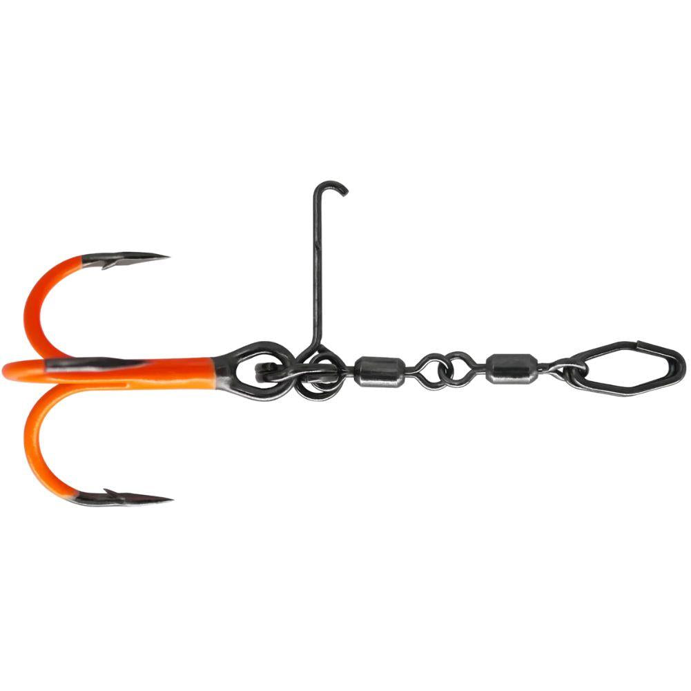 VMC Pike Chain Fishing Hook - L (UV Orange)
