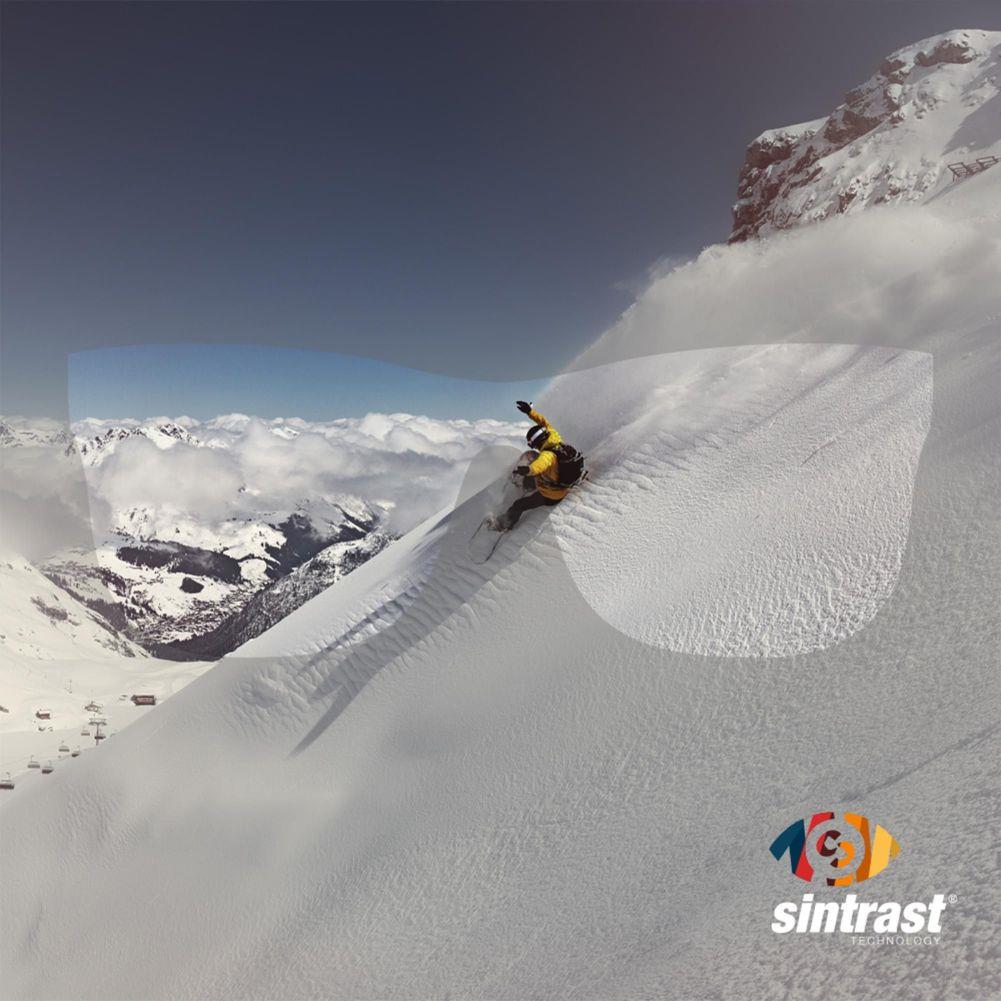 Sinner Whitepass Ii Ski Sintrast Lens Sunglasses (Shiny Black/Matte Black) snoo