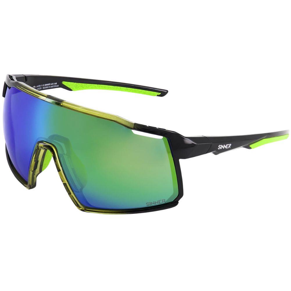 Sinner Fari Sunglasses (Black/Green)