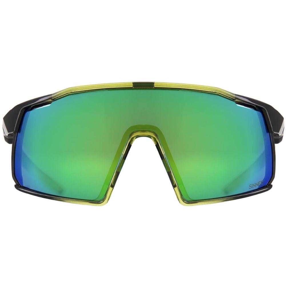 Sinner Fari Sunglasses (Black/Green) front