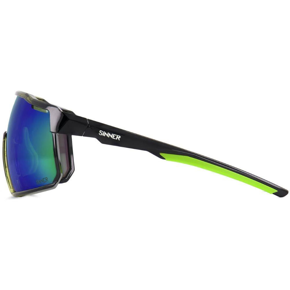 Sinner Fari Sunglasses (Black/Green) side