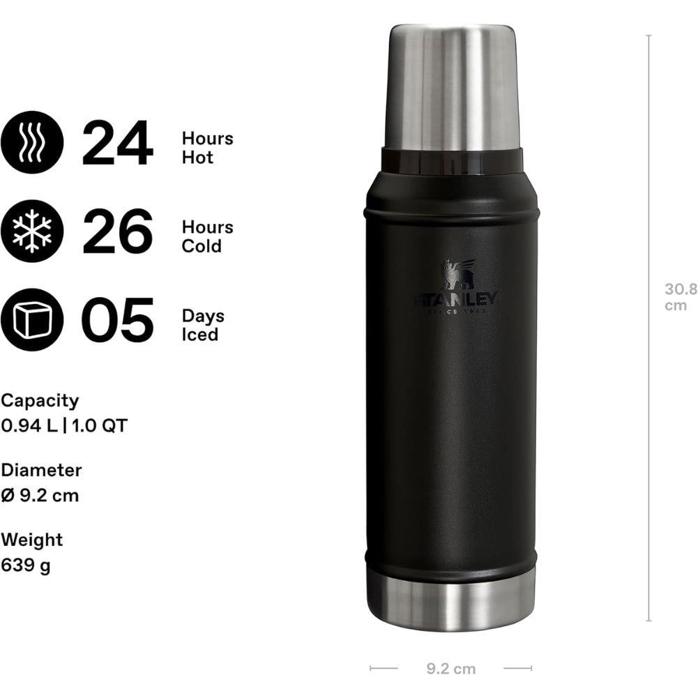 Stanley Classic Legendary 940ml Bottle (Black 2.0)