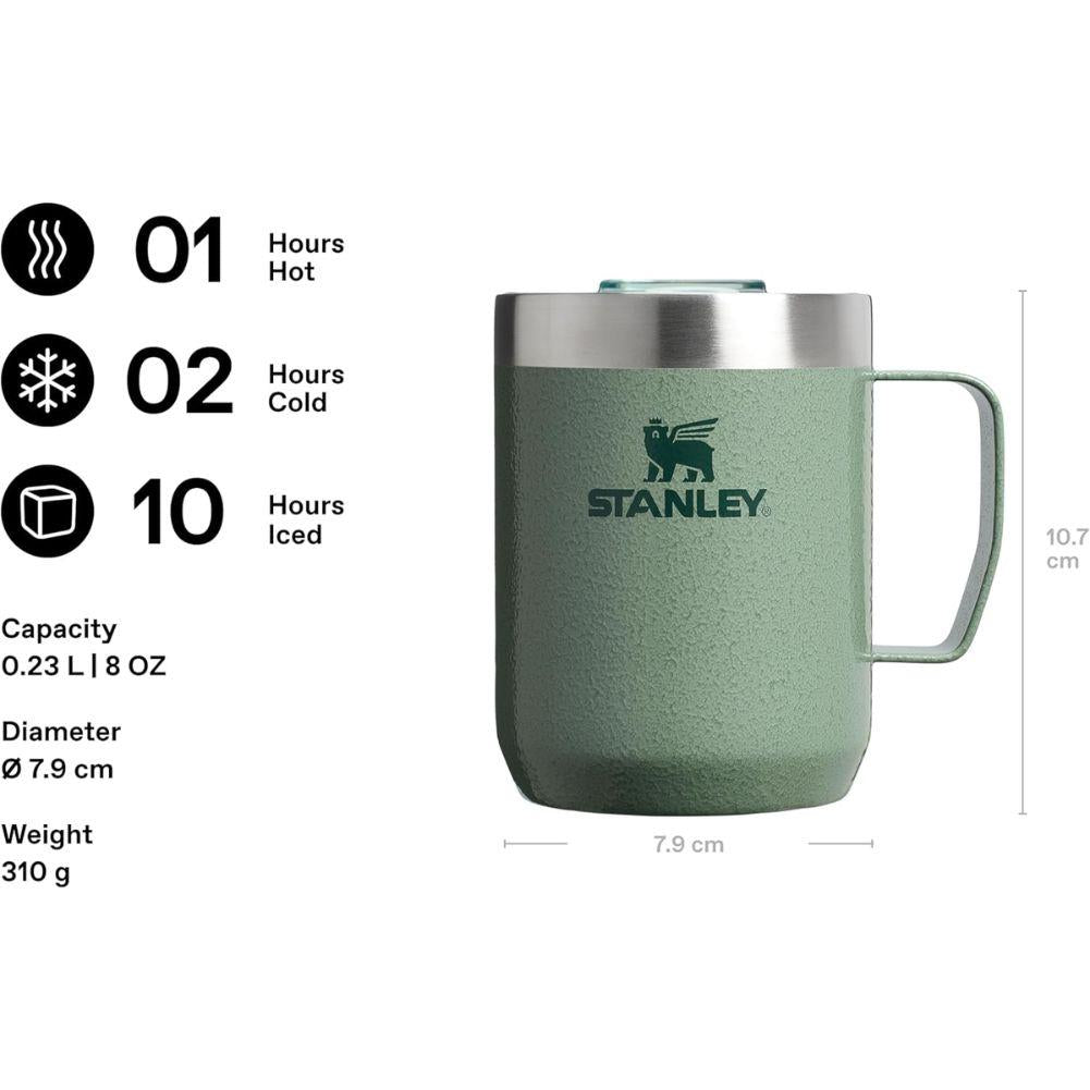 Stanley Everyday Camp 230ml Mug (Hammertone Green) info