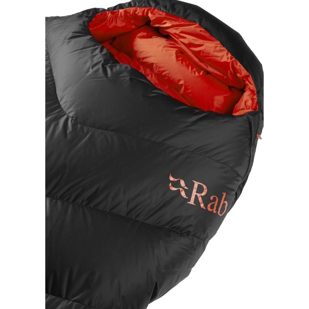 Rab Neutrino Pro 500 Sleeping Bag (-6°C)- Regular- Left Zip (Granite) angle