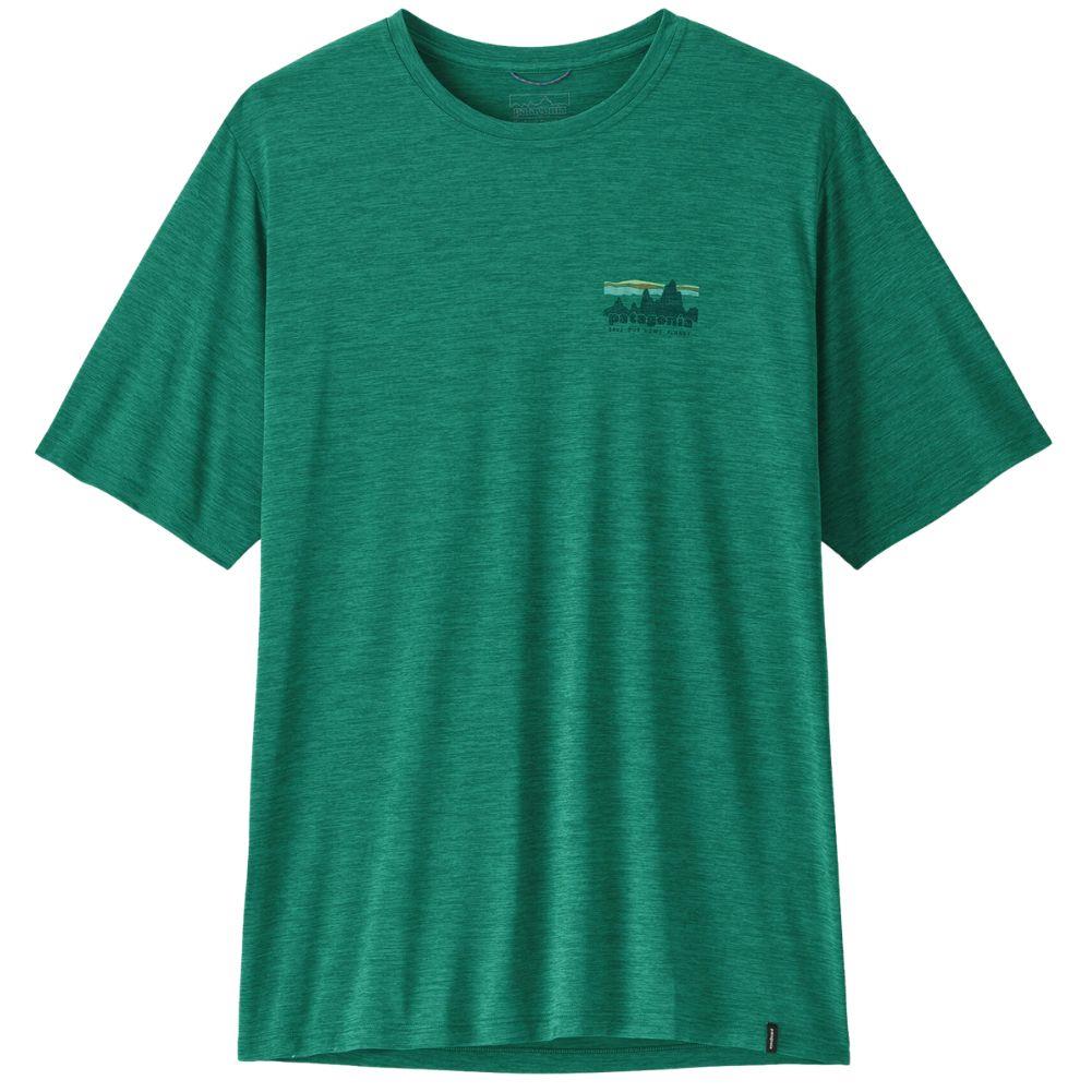 Patagonia Men's Capilene Cool Daily Shirt - '73 Skyline (Gem Green/Light Gem Green X-Dye)