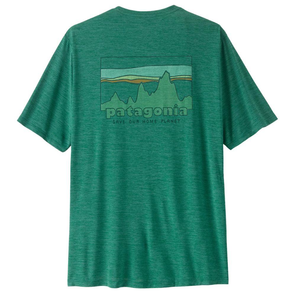 Patagonia Men's Capilene Cool Daily Shirt - '73 Skyline (Gem Green/Light Gem Green X-Dye)