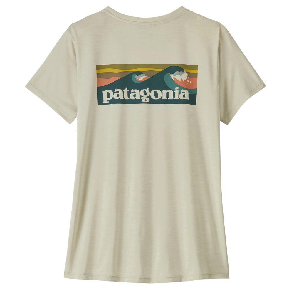 Patagonia Women's Capilene Cool Daily Shirt - Boardshort Logo (Dyno White) Back