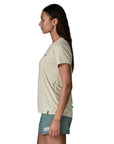 Patagonia Women's Capilene Cool Daily Shirt - Boardshort Logo (Dyno White) Side