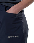 Montane Women's Caelum Shorts (Eclipse Blue) Pocket
