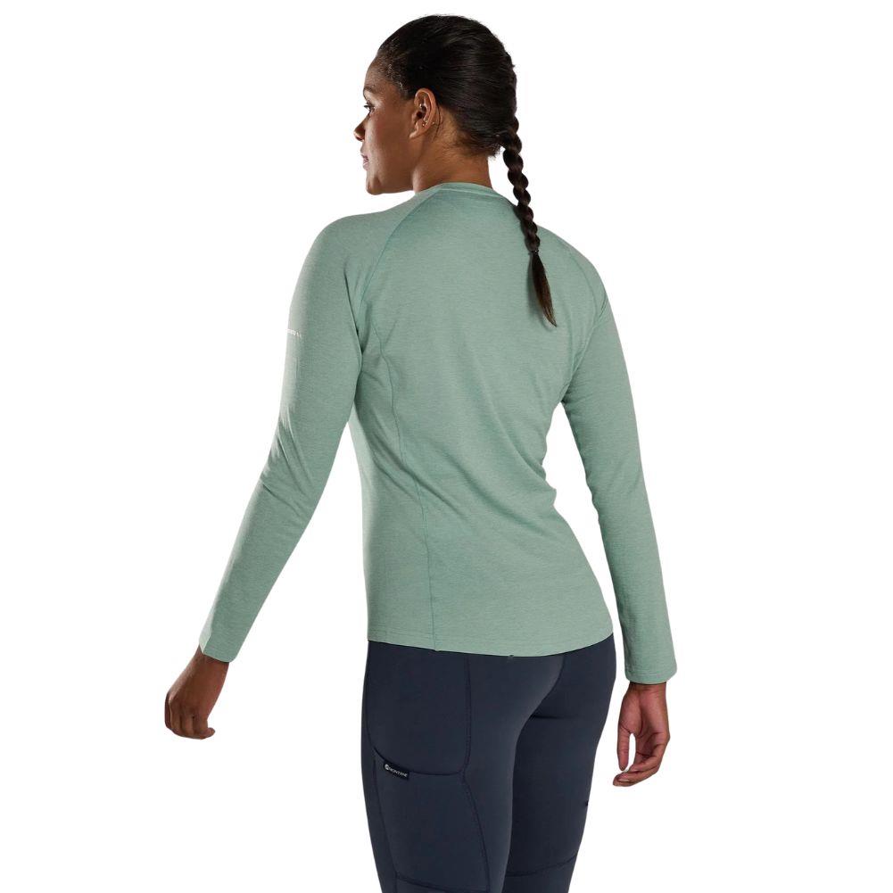 Montane Women's Dart Long Sleeve T-Shirt (Sea Mist) Back