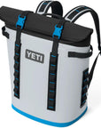 Yeti Hopper M20 Backpack Cooler (Fog Grey/Blue) angle