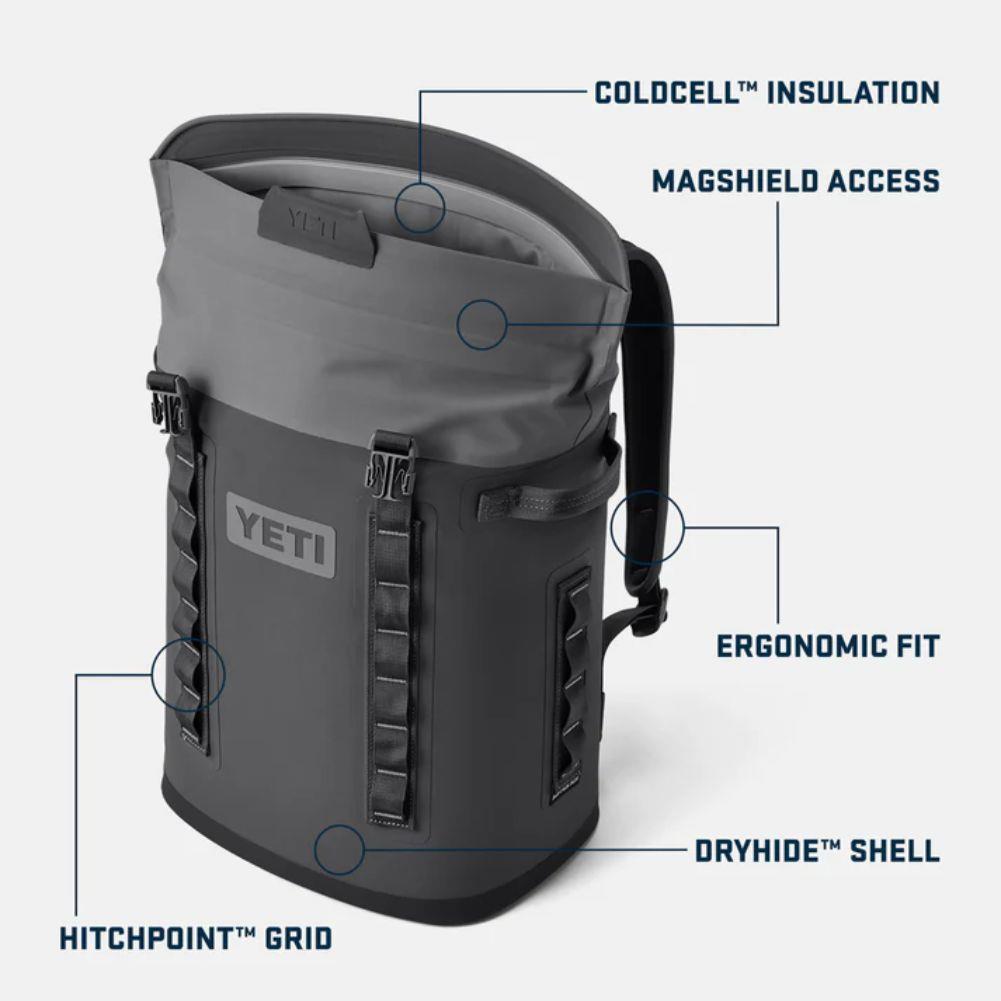 Yeti Hopper M20 Backpack Cooler (Fog Grey/Blue) info