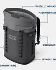 Yeti Hopper M20 Backpack Cooler (Fog Grey/Blue) info