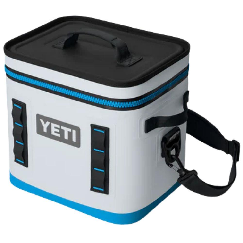 Yeti Hopper Flip 12 Soft Cooler (Fog Grey/Blue) angle