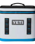 Yeti Hopper Flip 12 Soft Cooler (Fog Grey/Blue) front