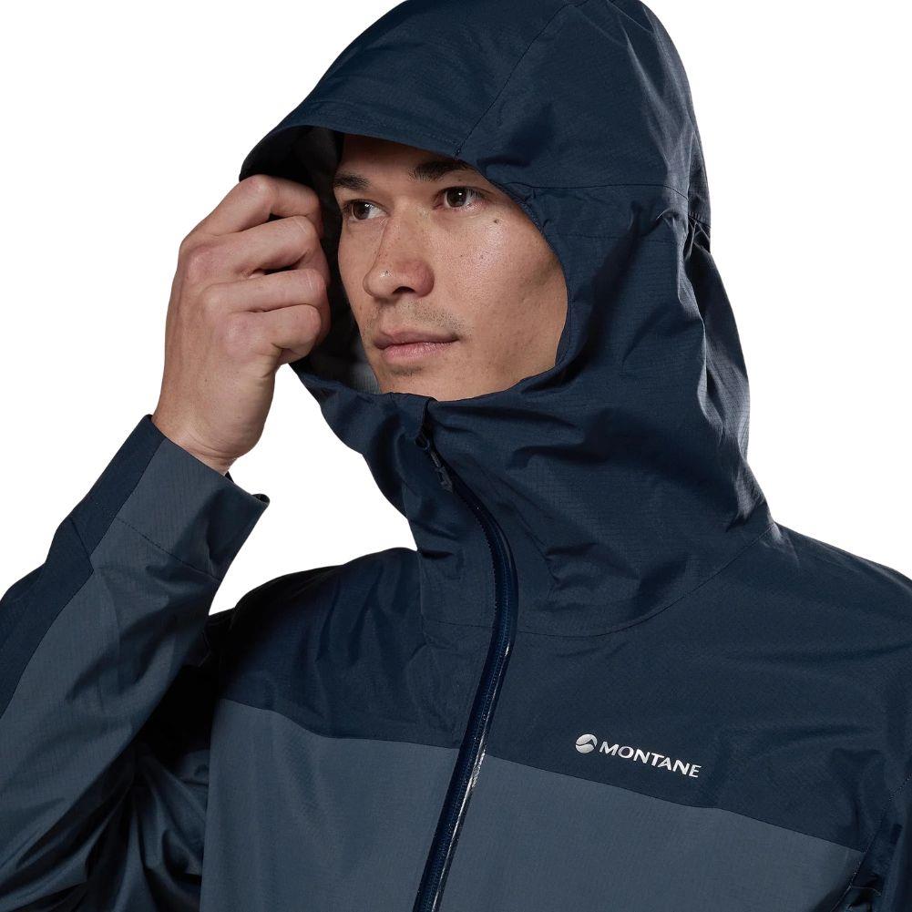 Montane Men's Norste Waterproof Jacket (Dark Sky) Hood